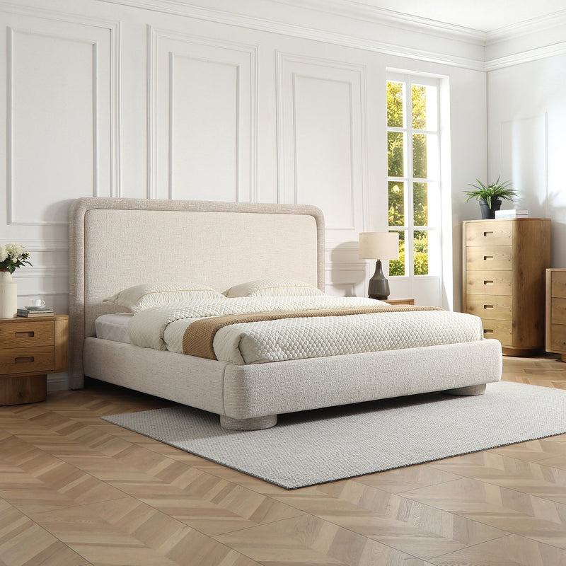 Norvella Low-Profile Upholstered Platform Bed