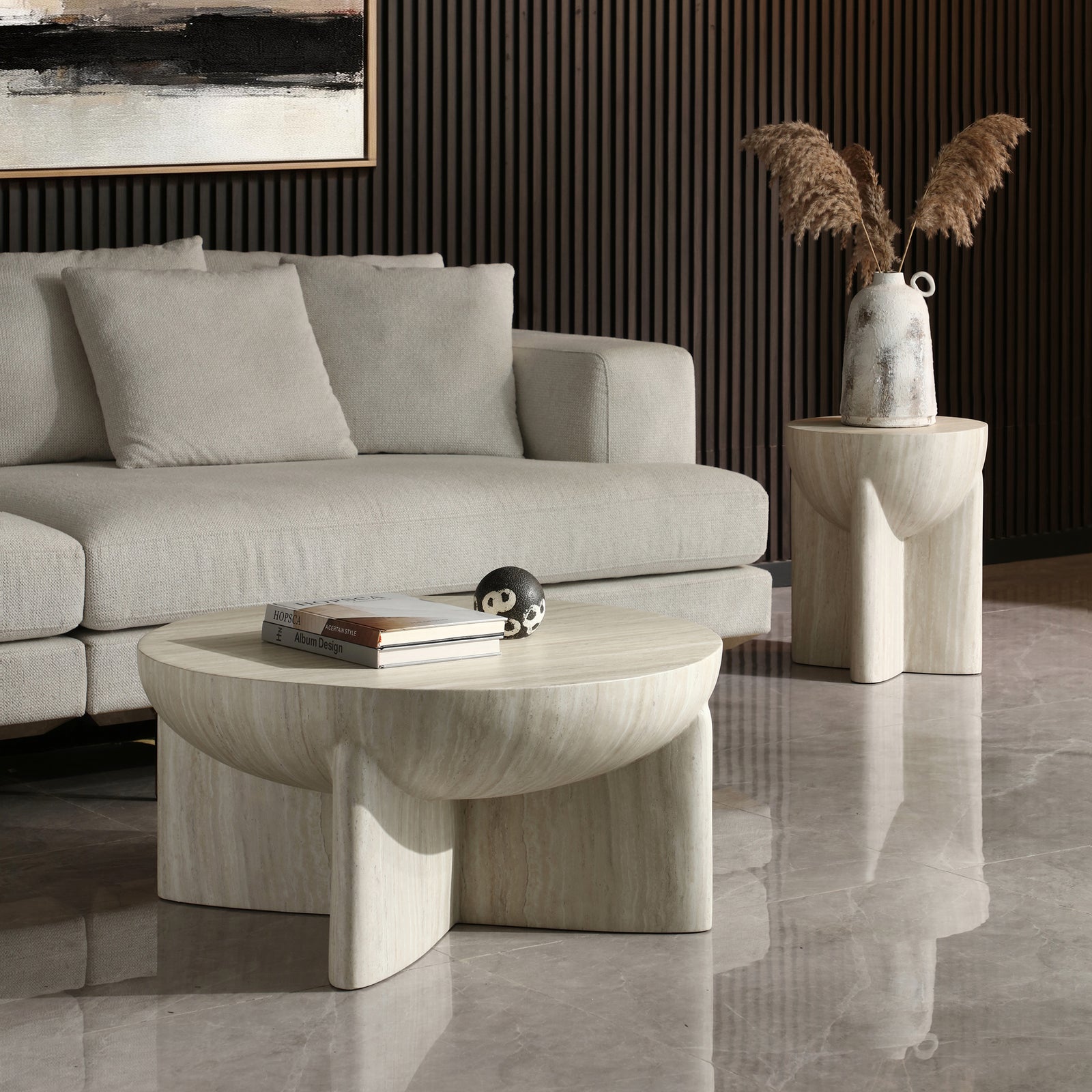 Kalin Round Hemisphere Coffee Table