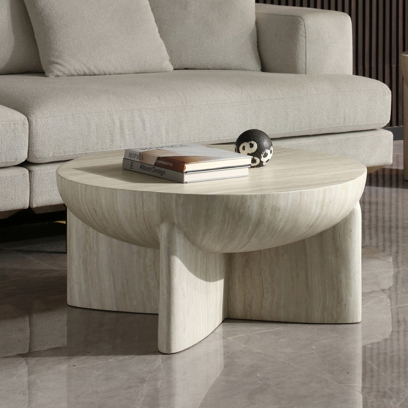 Kalin Round Hemisphere Coffee Table