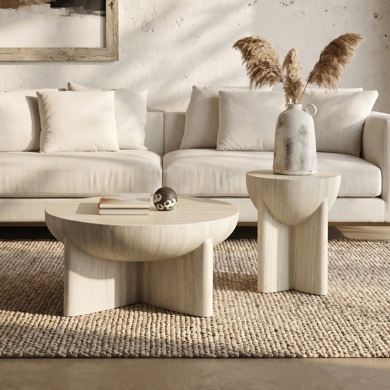 Kalin Round Hemisphere End Table