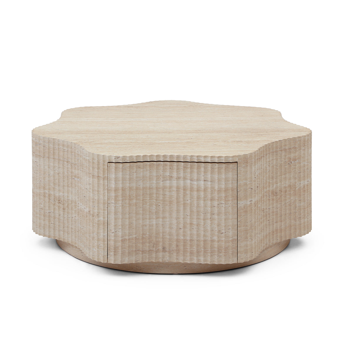 Petal Travertine Coffee Table