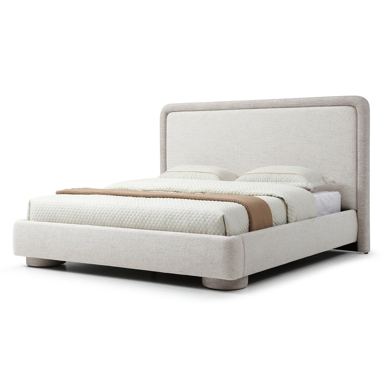 Norvella Low-Profile Upholstered Platform Bed