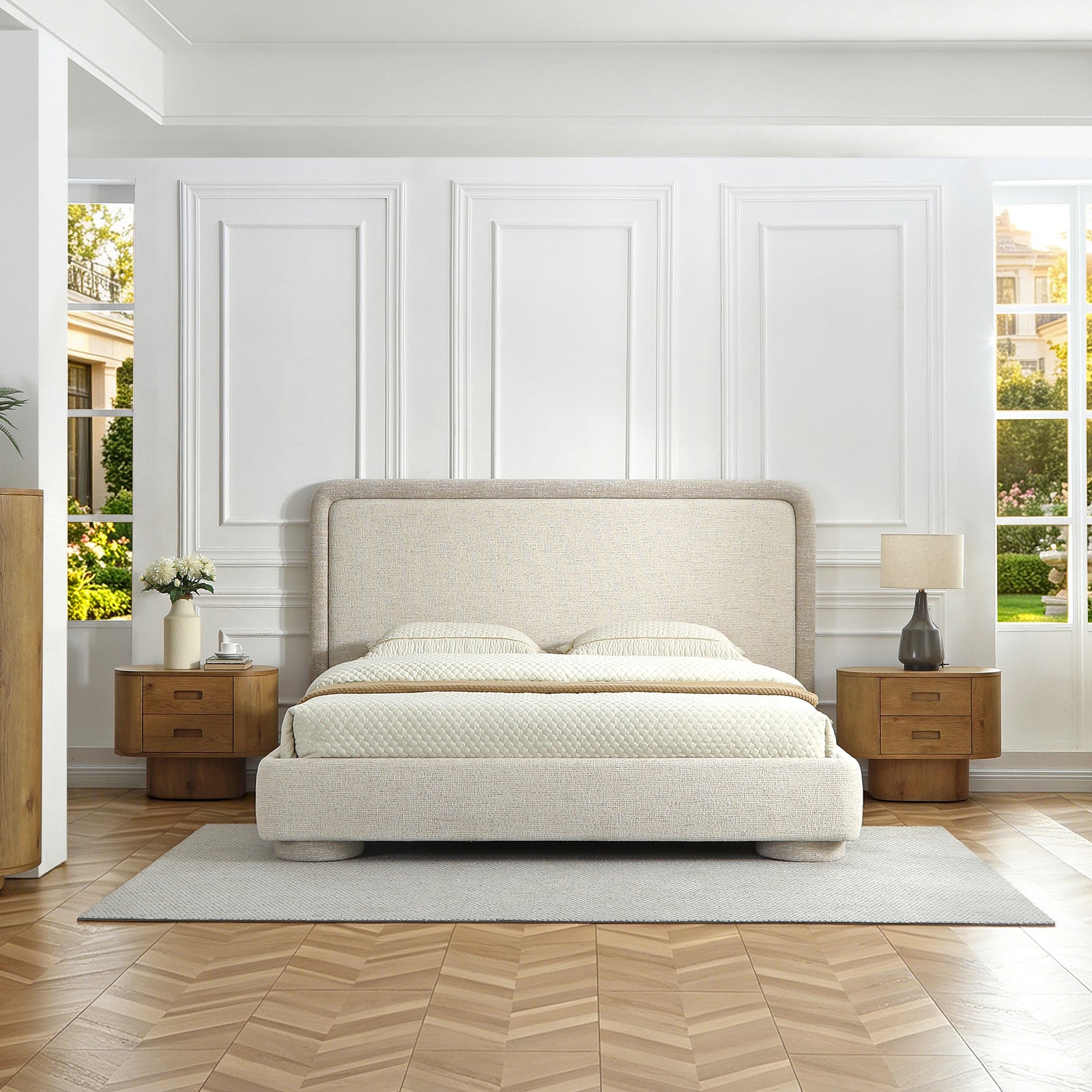 Norvella Low-Profile Upholstered Platform Bed
