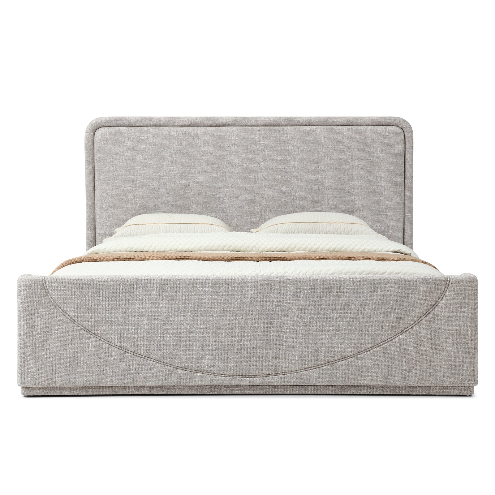 Lumvera Minimalist Upholstered Platform Bed