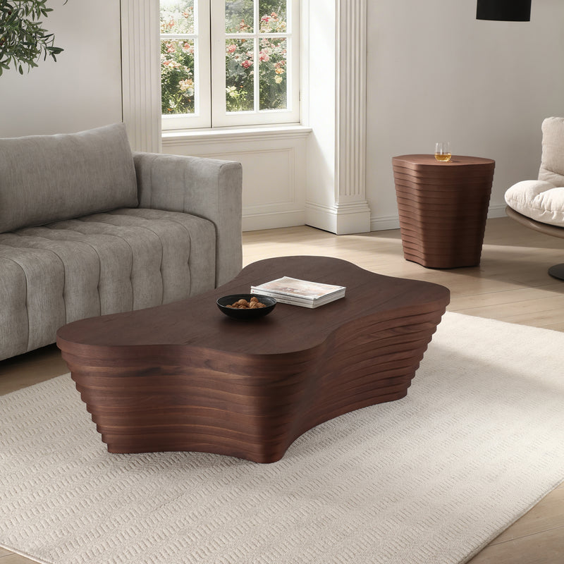 Butterfly Walnut Veneer Coffee Table