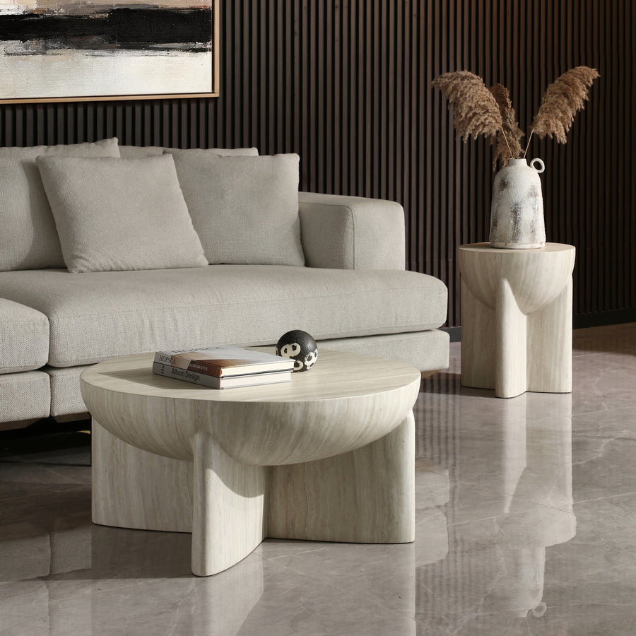 Kalin Round Hemisphere Coffee Table detail