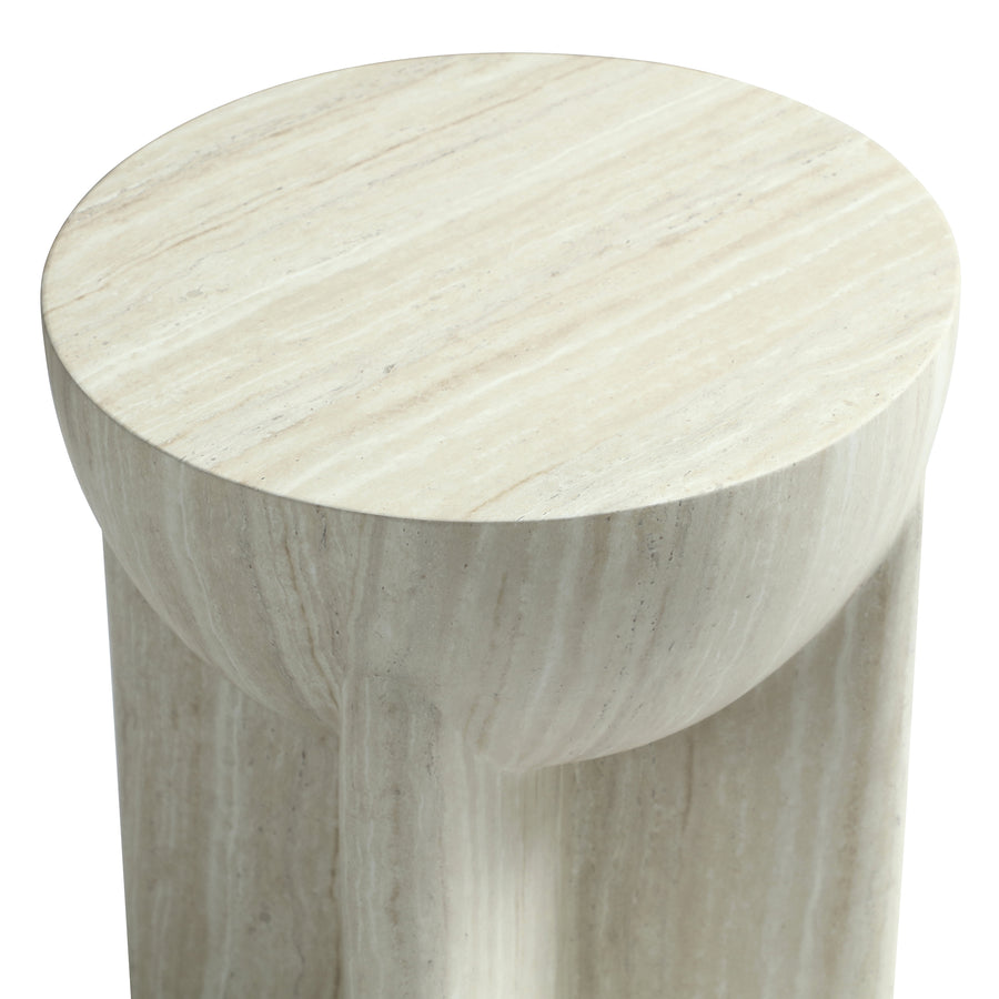 Kalin Round Hemisphere End Table detail