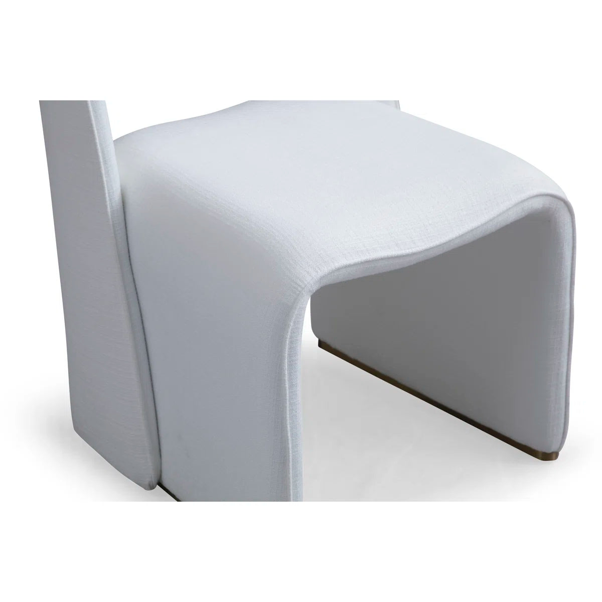 Fully Upholstered Flannel Blend Dining Chairs With Straight Back & Metal-accented Legs - No Assembly Required