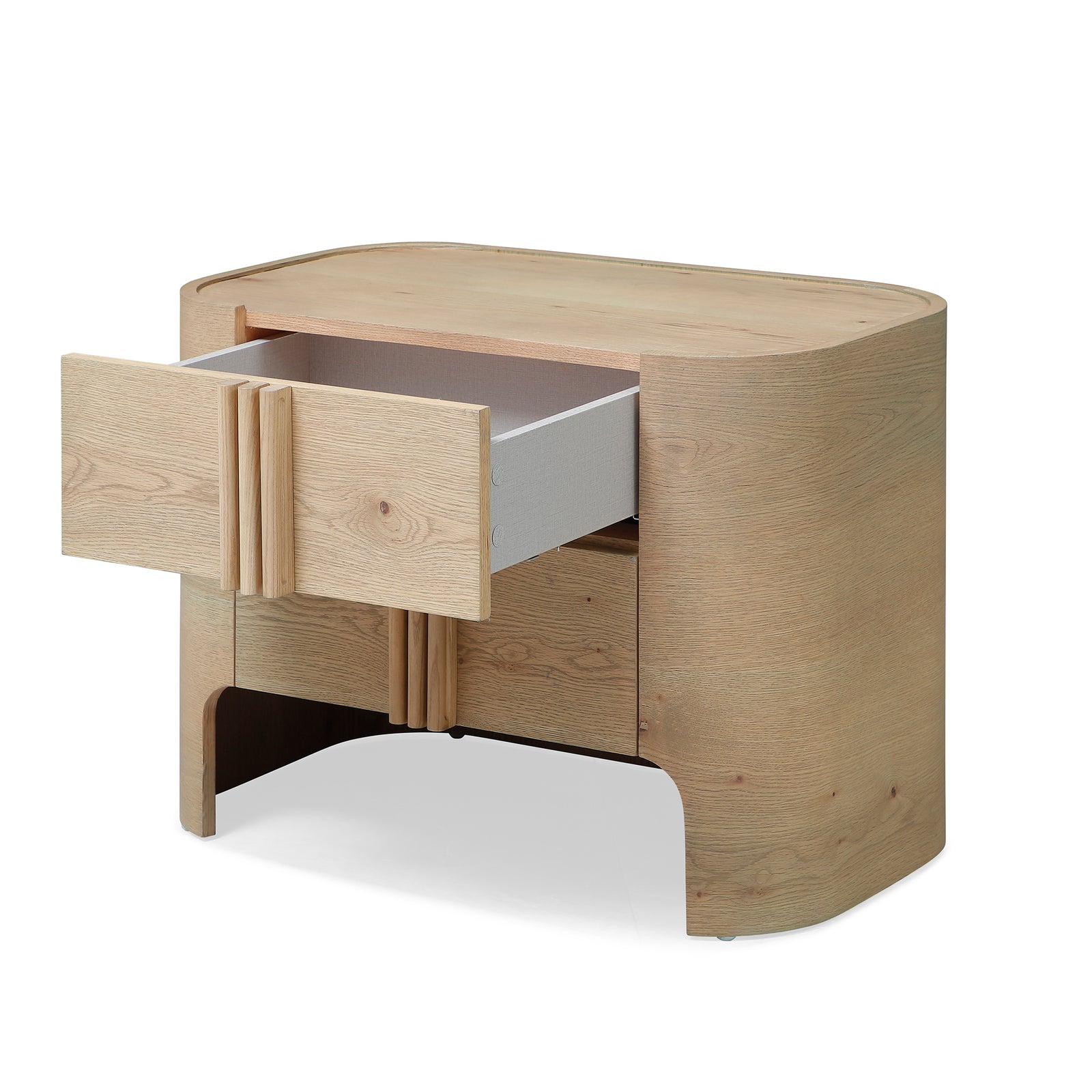 Farmhouse 2-Drawer Nightstand — Solid Wood