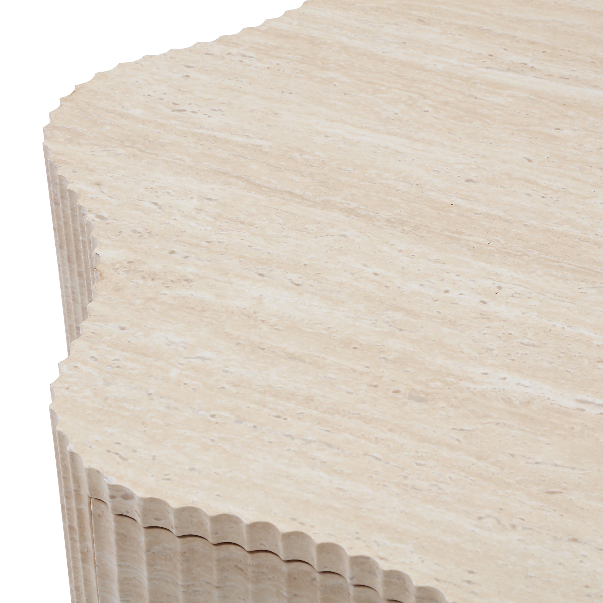 Petal Travertine Coffee Table