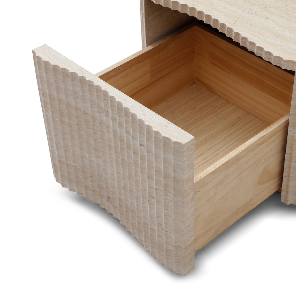 Petal Travertine Coffee Table