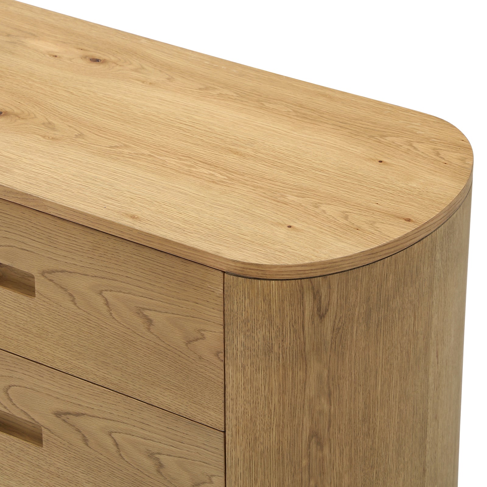 Avera Oak 6-Drawer Low Dresser