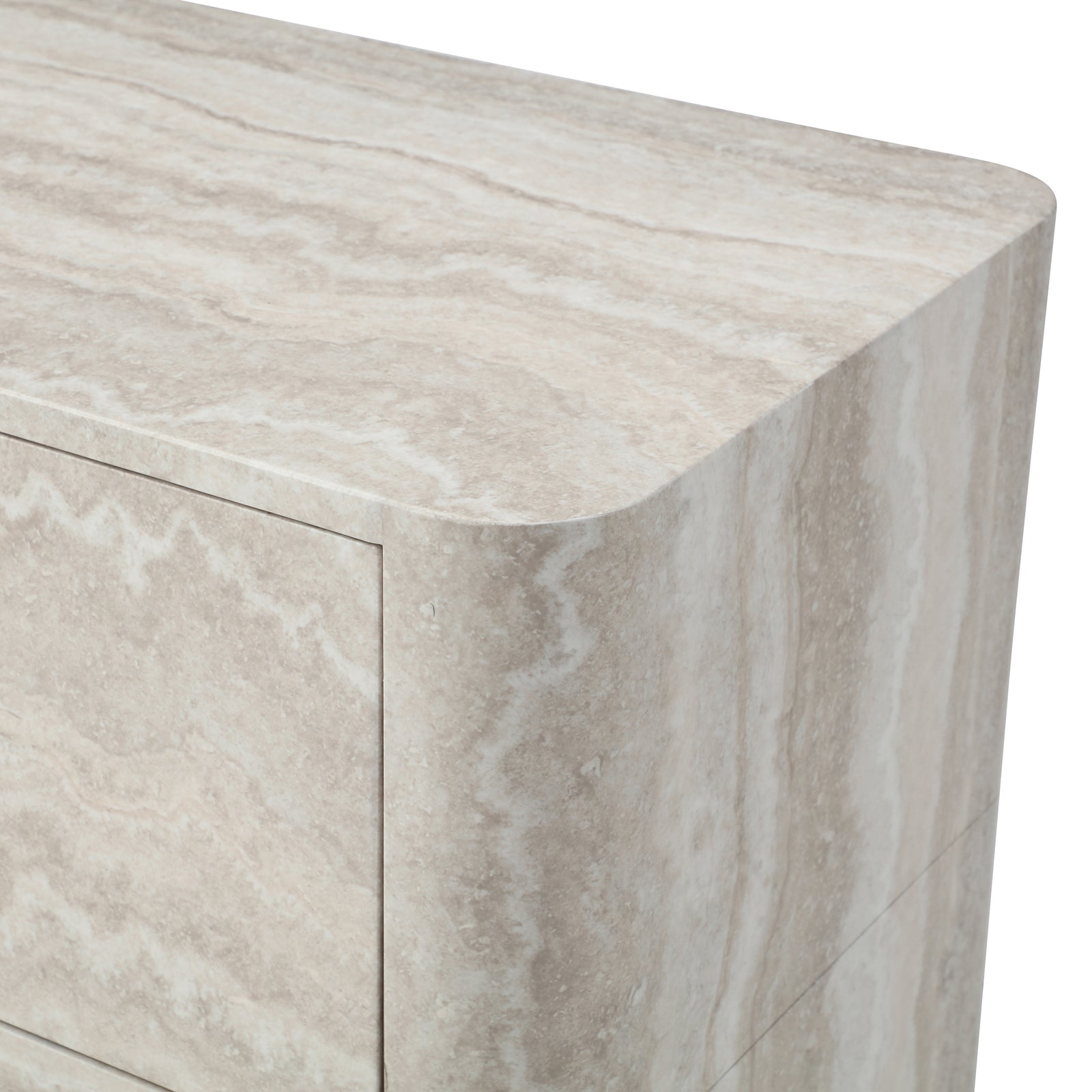 Elovane Scalloped Travertine Dresser