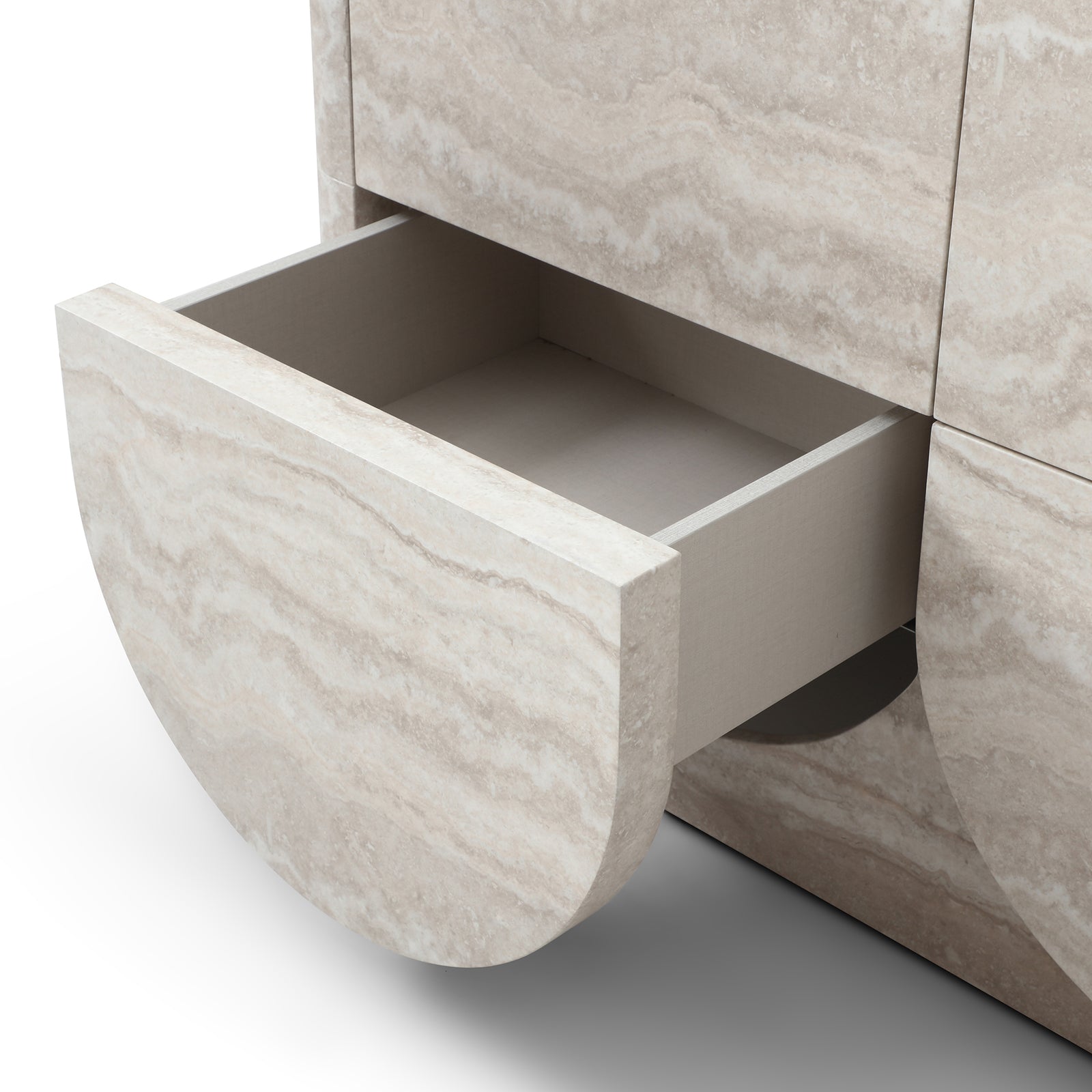 Elovane Scalloped Travertine Dresser