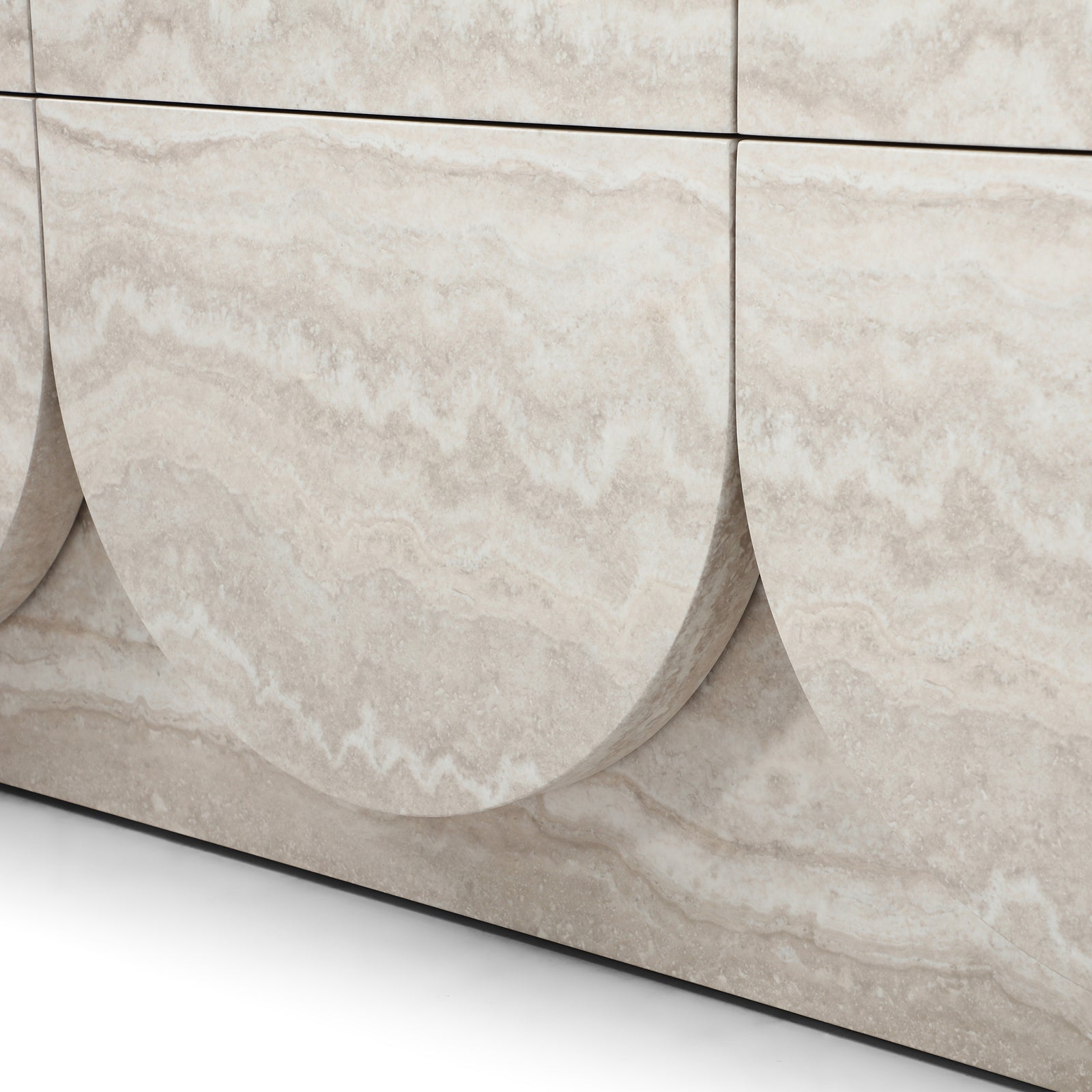 Elovane Scalloped Travertine Dresser